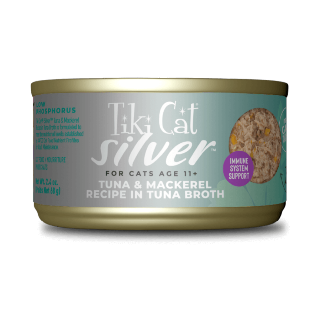 Tiki Cat Silver - Whole Foods with Tuna & Mackerel Recipe Cat Can