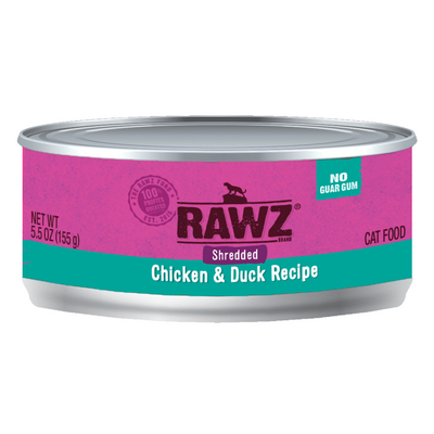 RAWZ Shredded Chicken & Duck Cat Can