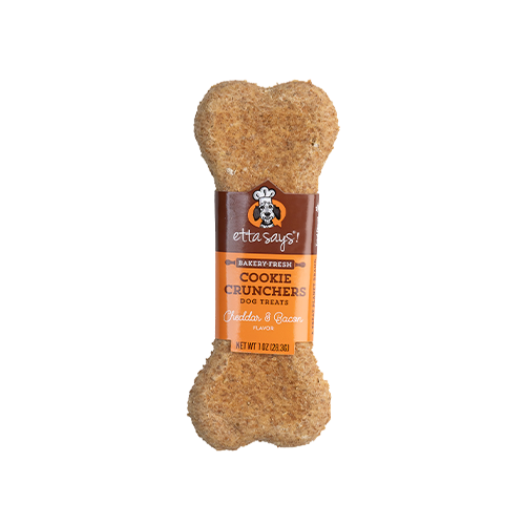 Etta Says! Cookie Cruncher Dog Treat - Cheddar & Bacon