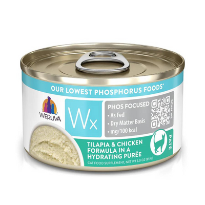 Weruva WX Phos Focused - Tilapia & Chicken Formula in a Hydrating Purée Cat Can