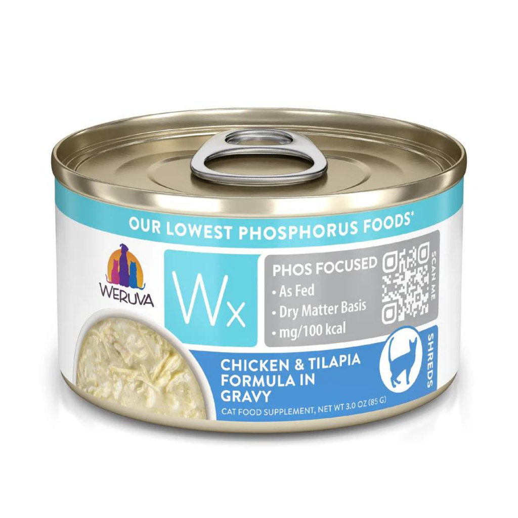 Weruva WX Phos Focused - Chicken & Tilapia Formula in Gravy Cat Can