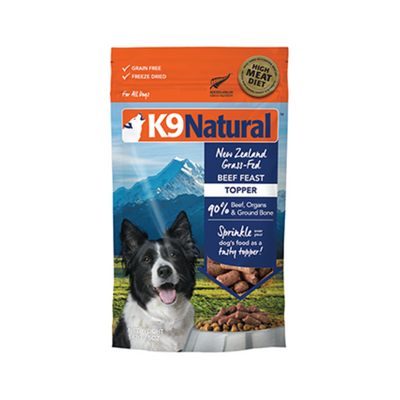 K9 Natural Beef Feast Freeze-Dried Topper for Dogs