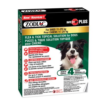 Zodiac Infestop PLUS for Dogs - 4 Tubes