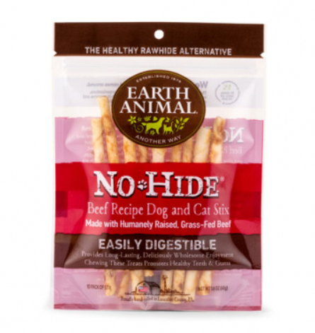 Earth Animal No-Hide Stix Beef (10 Pack)