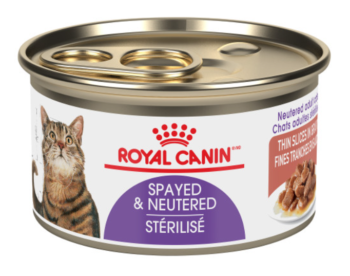 Royal Canin Spay/Neutered Slices In Gravy Cat Can