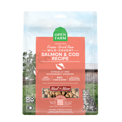 Open Farm Freeze-Dried Raw Morsels Wild-Caught Salmon & Cod Cat Food