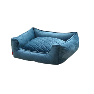 PetPals Group Modern Ocean Pet Bed with Velvet Quilting