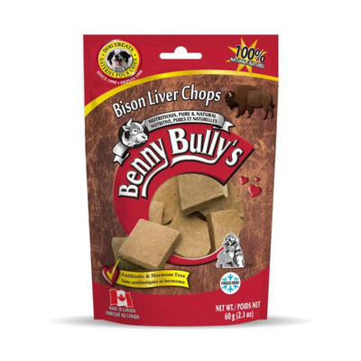 Benny Bully's Bison Liver Chops Dog Treat