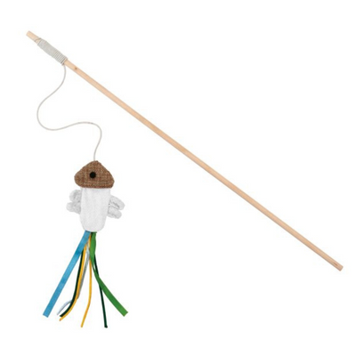 Bud-Z Swing Stick Jelly Fish Cat Toy - Beige