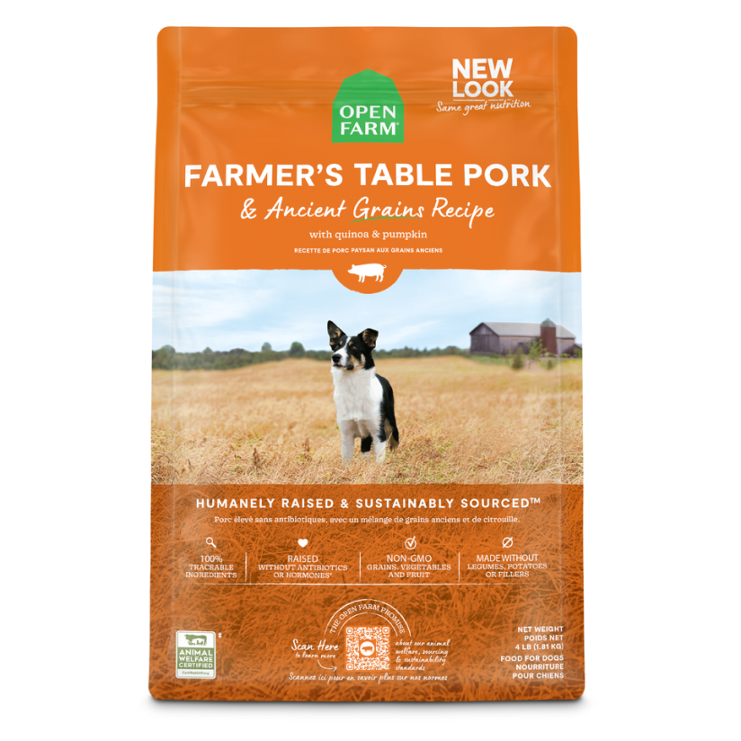 Open Farm Ancient Grains Farmer's Table Pork Dog Food
