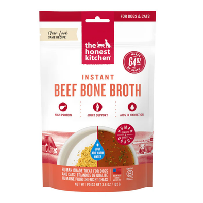 The Honest Kitchen Daily Boosters: Instant Beef Bone Broth with Turmeric for Dogs