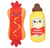 HugSmart Hot Dog & Mustard Cat Toys - 2 Pack
