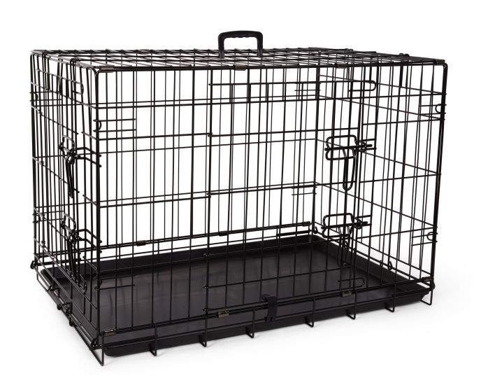 Bud'Z Deluxe Wire Crate Foldable with Double Doors 30"