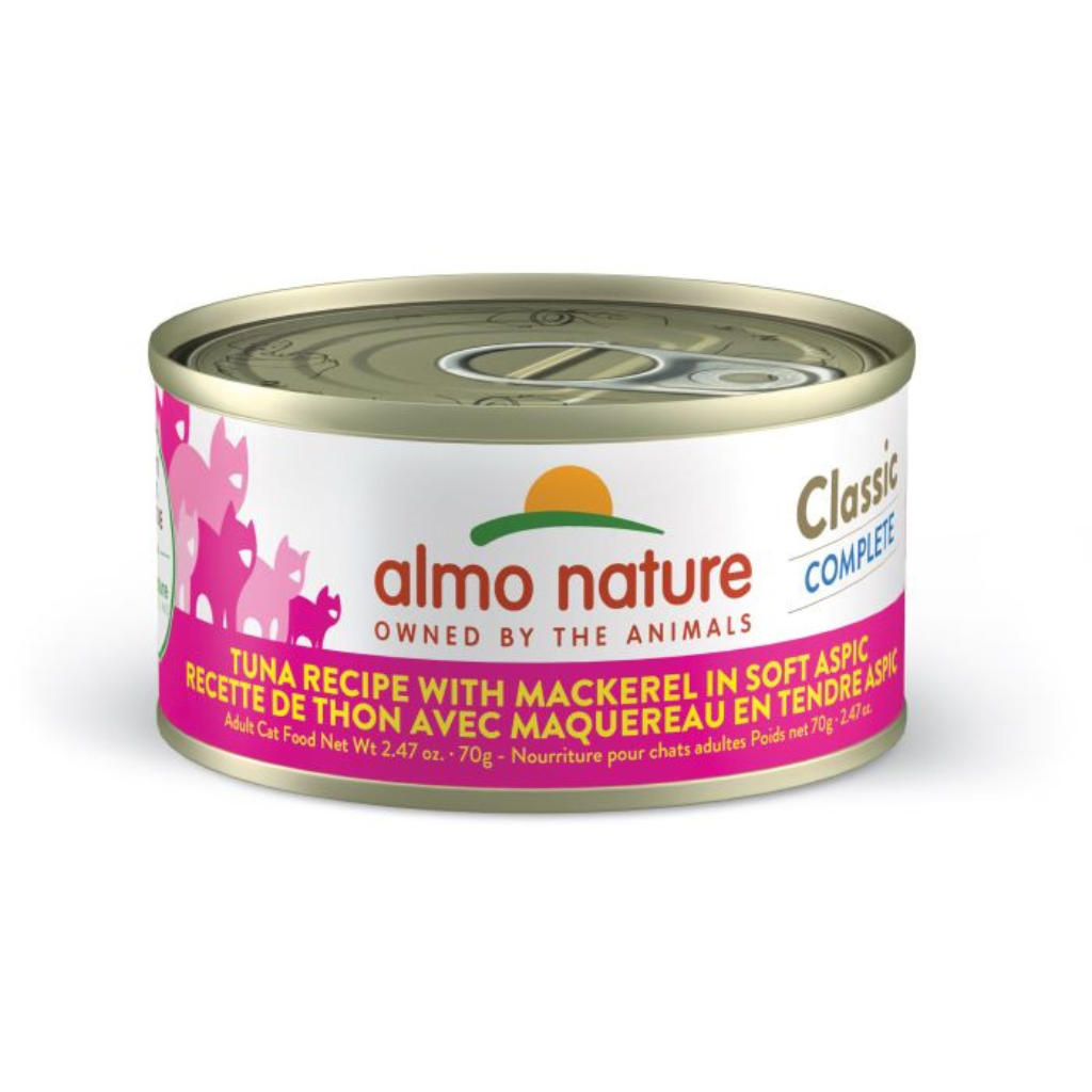 Almo Nature Classic Complete Cat Food - Tuna Recipe With Mackerel In Soft Aspic