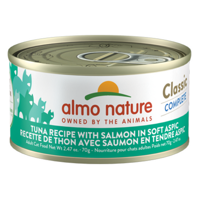 Almo Nature Classic Complete - Tuna Recipe with Salmon in soft aspic Cat Can