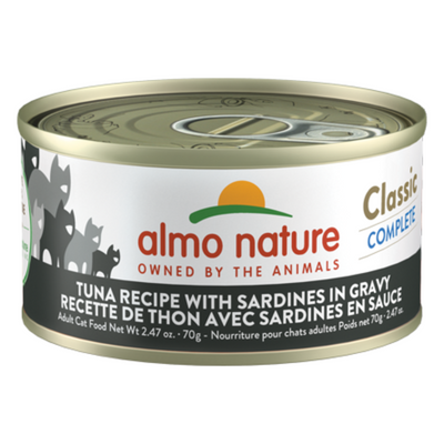 Almo Nature Classic Complete - Tuna Recipe with Sardines in gravy Cat Can