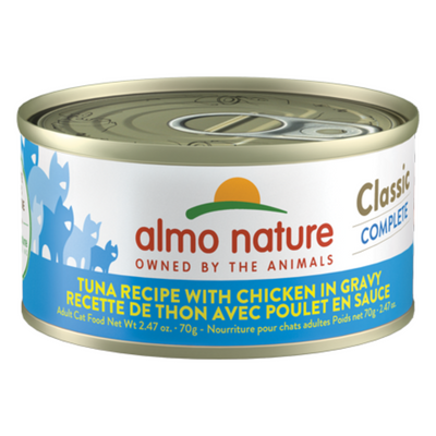 Almo Nature Classic Complete - Tuna Recipe with Chicken in gravy Cat Can