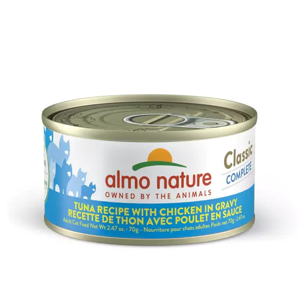 Almo Nature Classic Complete Tuna w/ Chicken in Gravy Cat Can