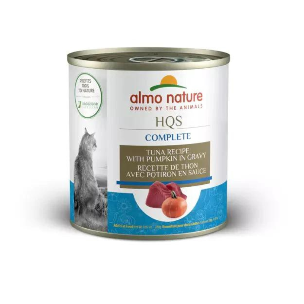 Almo Nature HQS Complete - Tuna with Pumpkin in Gravy Cat Can