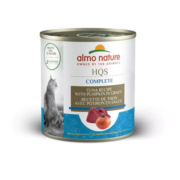 Almo Natural HQS Complete Tuna with Pumpkin in Gravy Cat Can