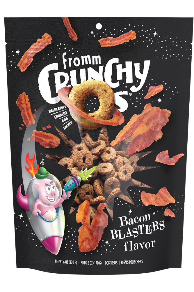 Fromm Crunchy O's Bacon Blasters Flavor Dog Treats