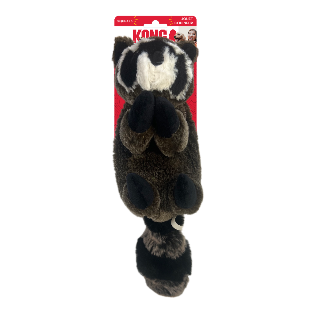 KONG Wild Low Stuff Raccoon Medium Dog Toy