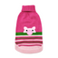 Doggie-Q Sweater Double Knit Pink Pig Face Pattern