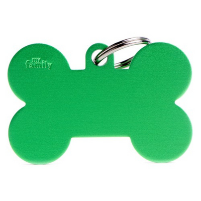 My Family Engravable Tags - Basic - Bone Green Extra Large