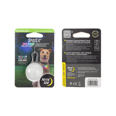 Nite Ize SpotLit Disco-O Tech Rechargeable Collar Light