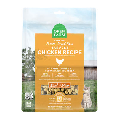 Open Farm Freeze-Dried Raw Morsels Harvest Chicken Cat Food