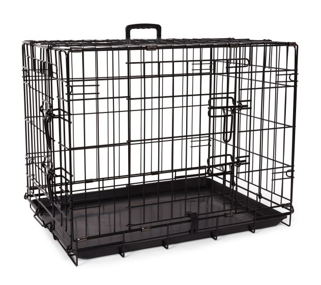 Bud'Z Deluxe Wire Crate Foldable with Double Doors 24"