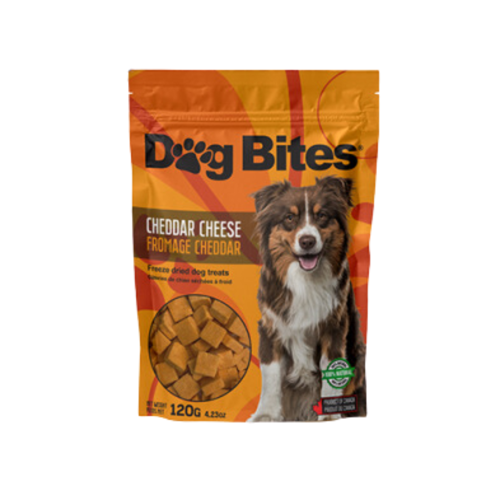 Dog Bites Freeze Dried Cheddar Cheese Dog Treats