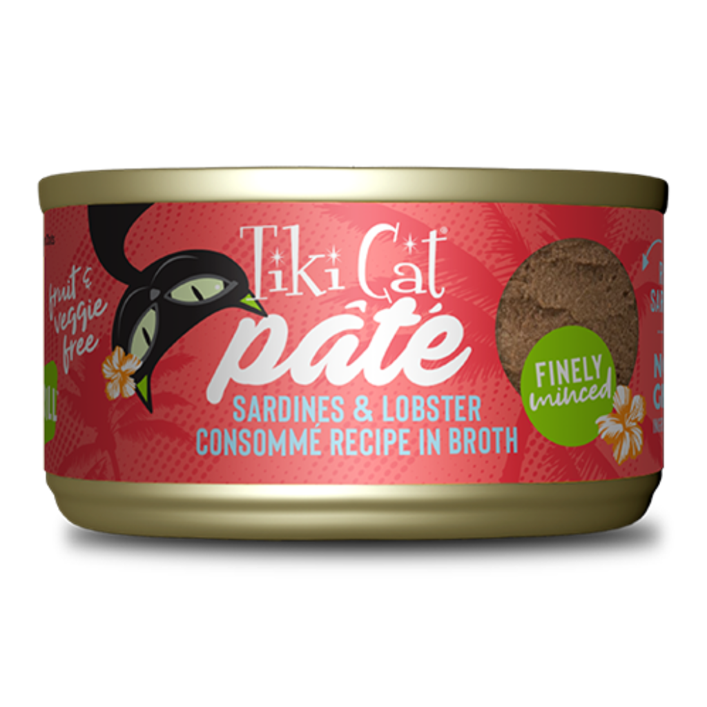 Tiki Cat Grill Pâté - Sardines & Lobster Consomme Pate Cat Can