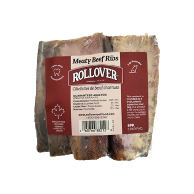 Rollover Meaty Beef Rib Bones Small (6 Pack)