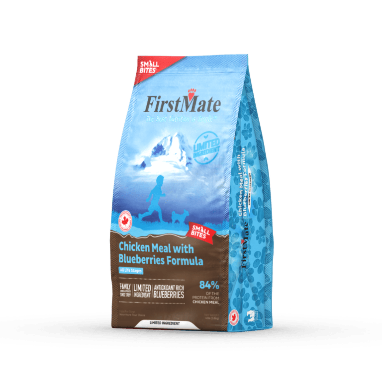 First Mate Limited Ingredient Chicken Meal with Blueberries Formula Small Bites