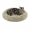 Best Friends by Sheri Oval Shag Faux Fur Cat Bed Taupe