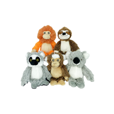 Multipet Minipet Plush Bark Buddies Assorted Dog Toy