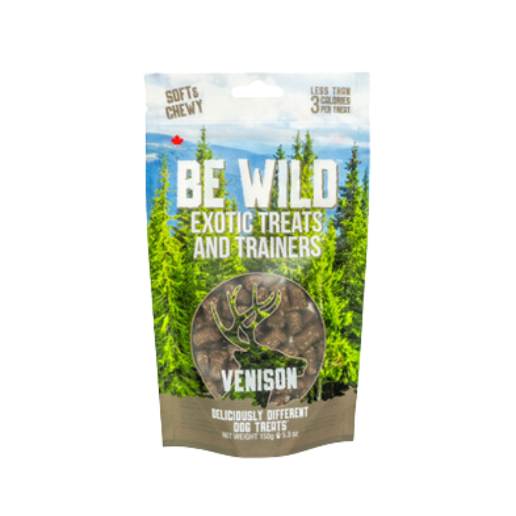 Be Wild Exotic Treats and Trainers Venison Soft &amp; Chewy Dog Treat