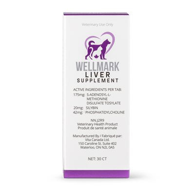Wellmark Liver Supplement for Dogs and Cats 30 ct