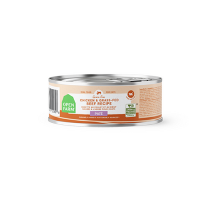 Open Farm Pâté Chicken and Grass Fed Beef Cat Can