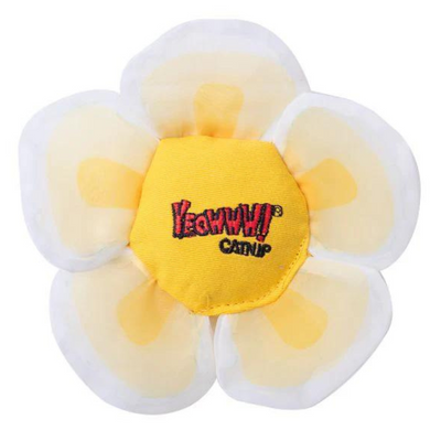 Yeowww! Daisy Flower Tops White Cat Toy