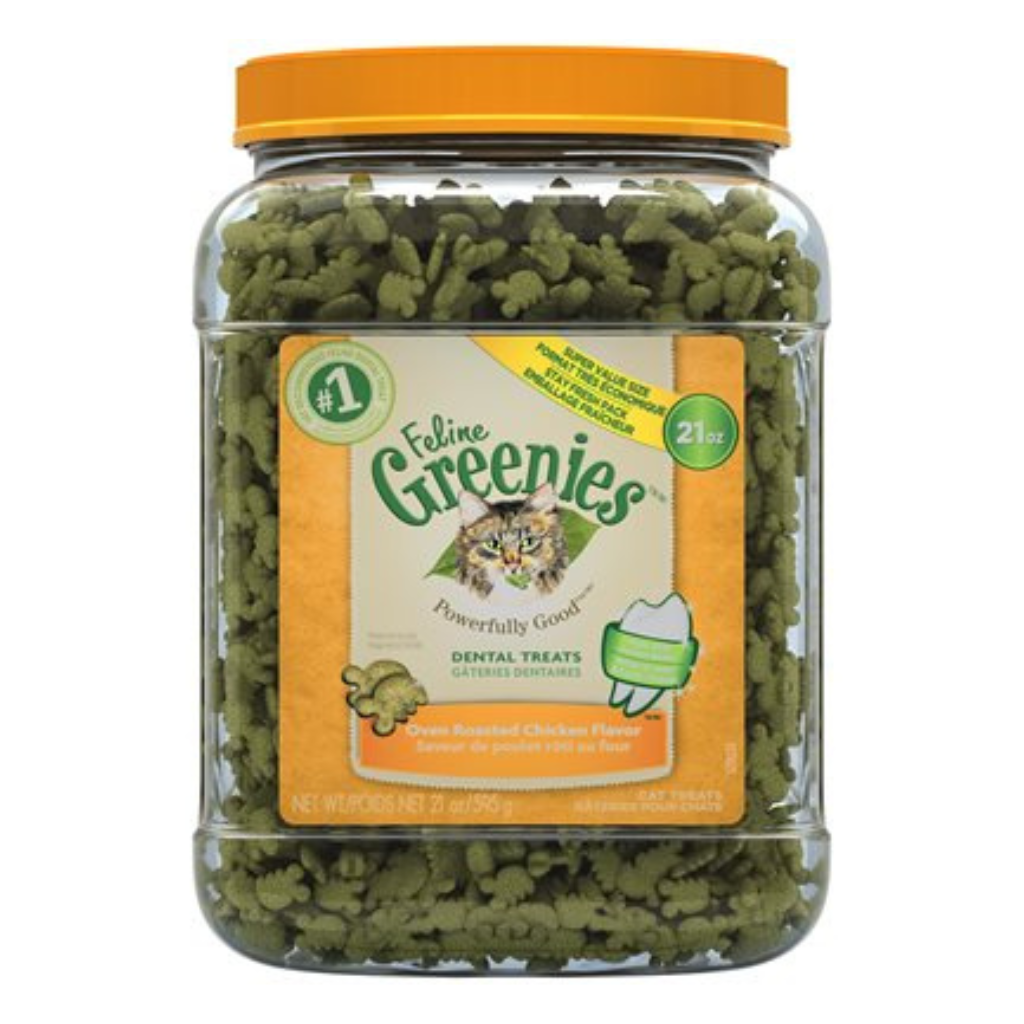 Greenies Dental Treats Oven Roasted Chicken Flavor for Cats