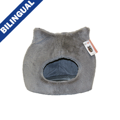 Ruff Love Cozy Cat Bed - Grey