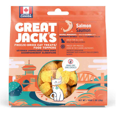 Great Jack's Freeze-Dried Cat Treats & Food Topper - Salmon