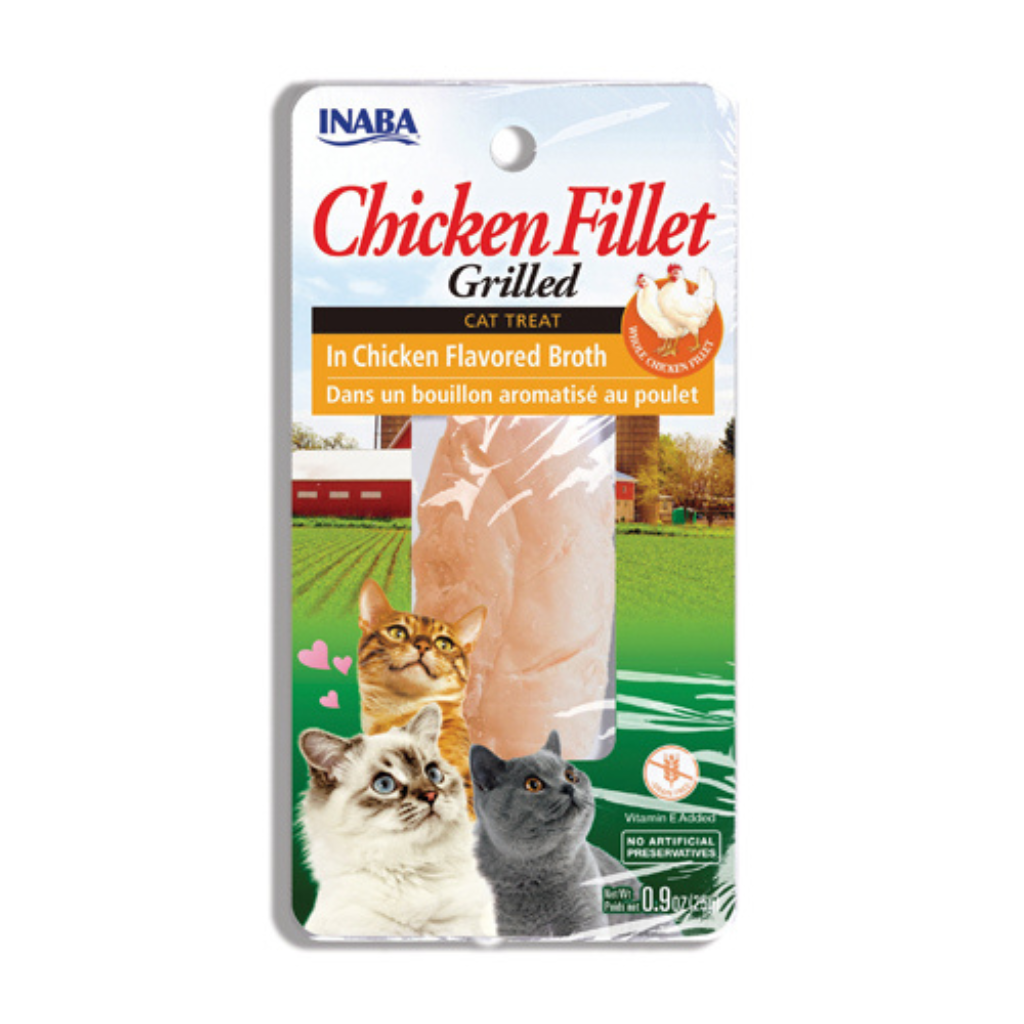 INABA Grilled Fillets Chicken in Chicken Flavored Broth for Cats