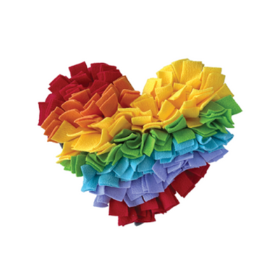 foufouBRANDS fouFIT One Love Snuffle Mat Heart Dog Toy