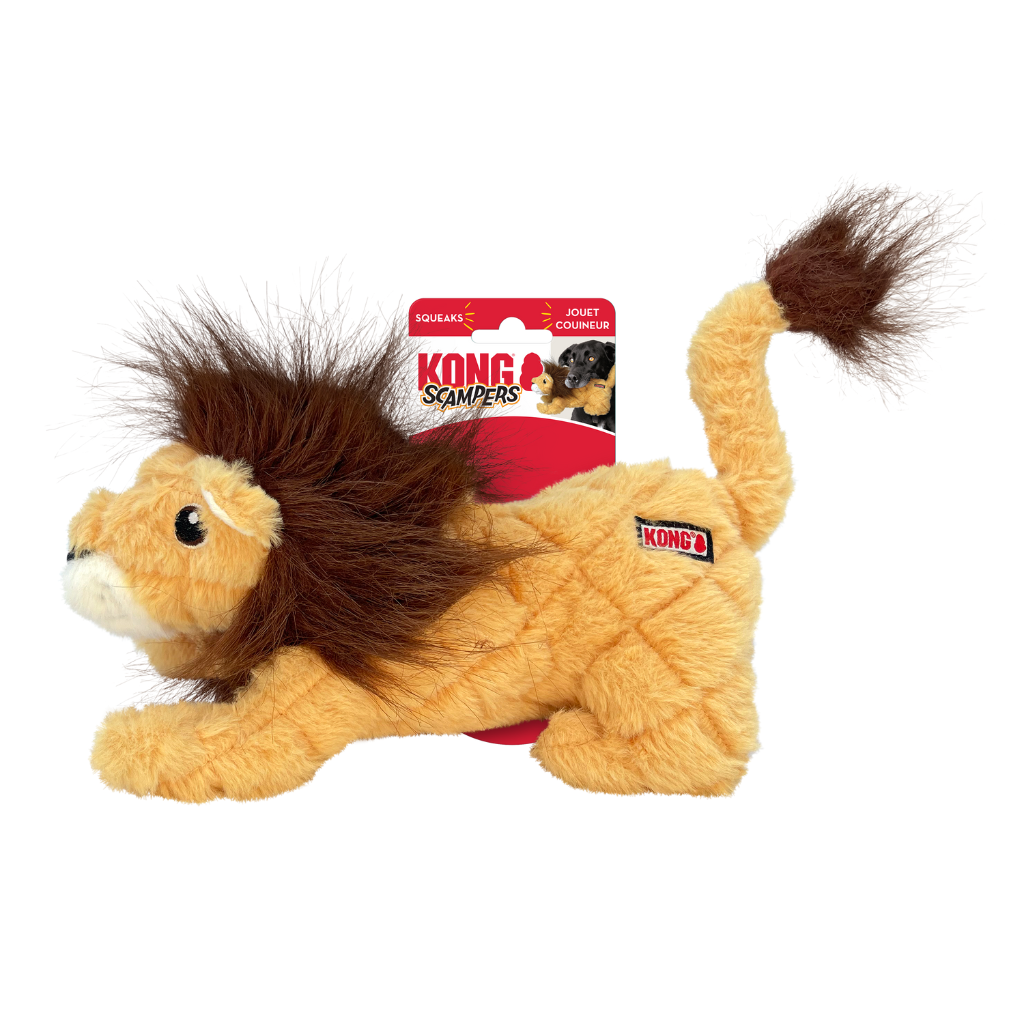 KONG Scampers Lion Medium Dog Toy