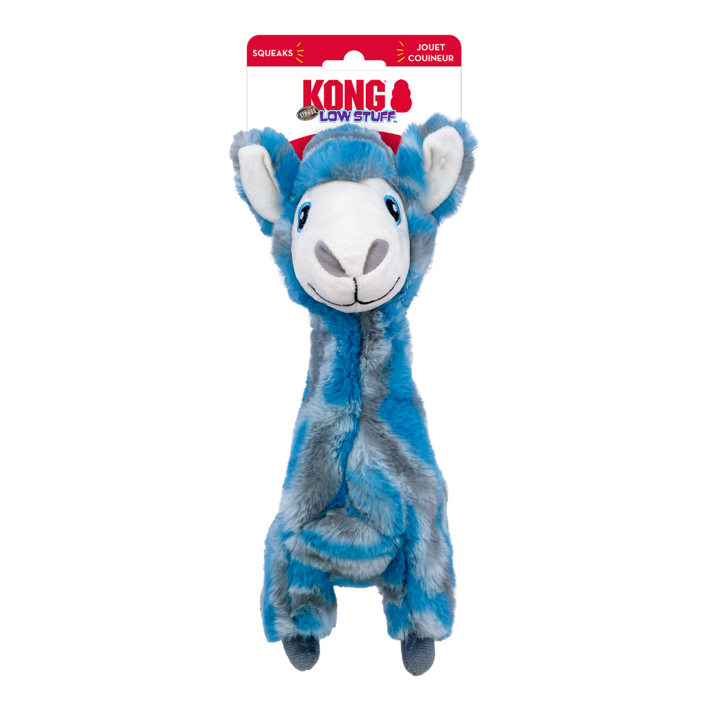 KONG Low Stuff Stripes Llama Medium Dog Toy