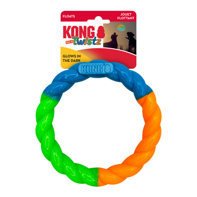 KONG Twistz High-Viz Ring Small Dog Toy