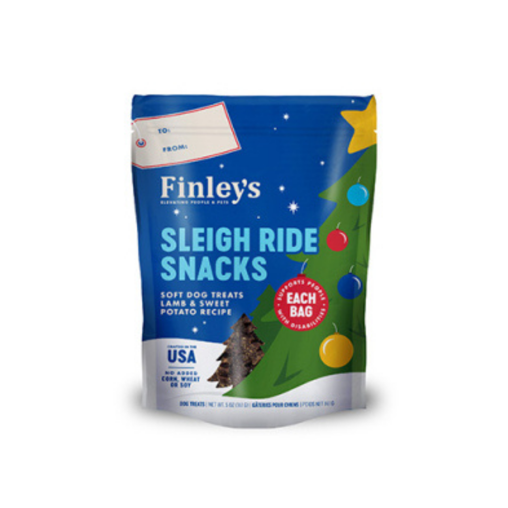 Finley's HOLIDAY Sleigh Ride Snacks Lamb & Sweet Potato Recipe Soft Dog Treats